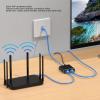 Ethernet Splitter 1 to 2, High Speed 1000Mbps Network Splitter, RJ45 LAN Splitter Adapter with USB Power Cable, 2 Devices Simultaneously Networking, Plug & Play view 4