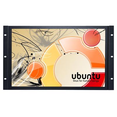 iChawk 18.5" inch Monitor Display with 1920x1080p Widescreen Four-Wire Resistive Touch Screen Compatible Linux Ubuntu Raspbian Debian OS Support Desktop Open Frame Embedded Wall-Mounted, K185MT-972RL