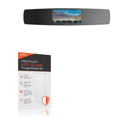 BoxWave Screen Protector Compatible with YI Mirror Dash Camera - ClearTouch Anti-Glare ToughShield 9H (2-Pack), Anti-Glare 9H Tough Flexible Film Screen Protector