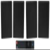 Audiosavings Bundle: (1) JBL CSA 140Z 40w Commercial 70v Amplifier Amp for Restaurant/Bar/Cafe Bundle with (4) Rockville RockSlim 70B Black 5.25" 70v Commercial Restaurant Wall Speakers (5 Item) view 1