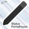 BoxWave Stylus Pouch Compatible with HIDIZS AP80 PRO-X - Stylus PortaPouch, Pen Stylii Holder Carrier Portable Self-Adhesive - Jet Black view 3