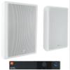 Audiosavings Bundle: (1) JBL CSA 140Z 40w Commercial 70v Amplifier Amp for Restaurant/Bar/Cafe Bundle with (2) Rockville RockSlim 70W White 5.25" 70v Commercial Restaurant Wall Speakers (3 Item) view 1