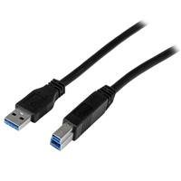 212 Main 1m Certified SuperSpeed USB 3.0 A to B Cable Male to Male, Black