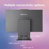 Lenovo 2024 IdeaCentre I AIO, 27" QHD Touchscreen, i7-13620H, 32GB DDR5 RAM, 1TB SSD, IR Camera, Wireless KB & Mouse, Wireless Charging Base, HDMI, RJ45, W11 Home, Grey, with Harman Audio Speakers view 4