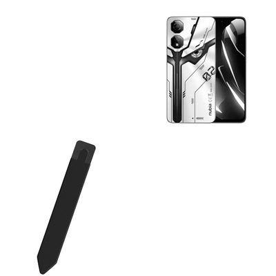 BoxWave Stylus Pouch Compatible with ZTE Nubia Neo 2 - Stylus PortaPouch, Pen Stylii Holder Carrier Portable Self-Adhesive - Jet Black