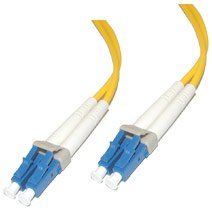 10m LC/LC Duplex 9/125 Single Mode Fiber Patch Cable - Yellow