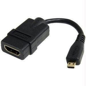 212 Main - Startech 5In High Speed Hdmi Adapter Cable with Ethernet to Hdmi Micro - F-M