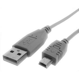 212 Main USB Cable 3ft 1 x Type A 1 x Mini USB Type B Cable Gray