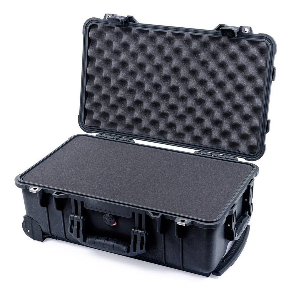 ColorCase Pelican Protector 1510 Carry-on Case Black - Medium Size Waterproof Case (Case Only) - Black Handles & Latches