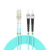 Buacoz LC/UPC to ST/UPC Fiber Patch Cable OM3 82ft/25meters, 10Gb/Gigabit MultiMode Duplex Jumper 50/125m LSZH Fiber Optic Cable Cord for SFP Transceiver, Aqua view 1