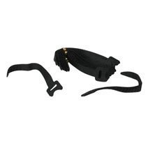 6in Hook-and-Loop Cable Management Straps - Black - 12pk