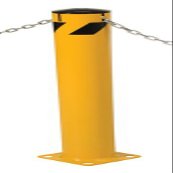Steel Pipe Bollard with Slots 42 x 5.5 in.