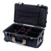 ColorCase Pelican Protector 1510 Carry-on Case Black - Medium Size Waterproof Case with TrekPak Divider System & Laptop Computer Lid Pouch - Desert Tan Handles & Latches view 1