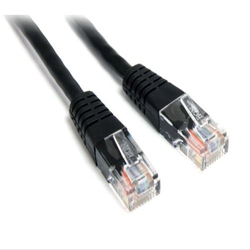 212 Main StarTech 1ft Black Molded Cat5e UTP Patch Cable Retail