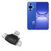 BoxWave Smart Gadget Compatible with Huawei nova 12s - AllReader SD Card Reader, microSD Card Reader SD Compact USB - Jet Black view 1