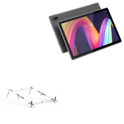 BoxWave Stand and Mount Compatible with HTC A103 - Pocket Aluminum Stand 3-in-1, Portable Multi Angle Viewing Riser - Metallic Silver
