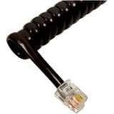 212 Main - Telephone Handset Cord with Black Cable - 1.5 Inches Lead 6 Feet
