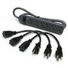 212 Main Port Authority 2706X 6-Outlet Surge Suppressor with Three 1ft Outlet Saver Power Extension Cords view 1