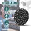 Kqcibz IR Infrared LED Board 940nm 48pcs IR Invisible at Night No Exposure Light Board for IR Illuminator CCTV Accessories, black, 149827 view 2
