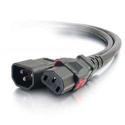 212 Main 3 ft. Locking C14 to C13 10A 250V Power Cord, Black