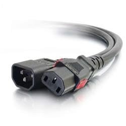 212 Main 3 ft. Locking C14 to C13 10A 250V Power Cord, Black
