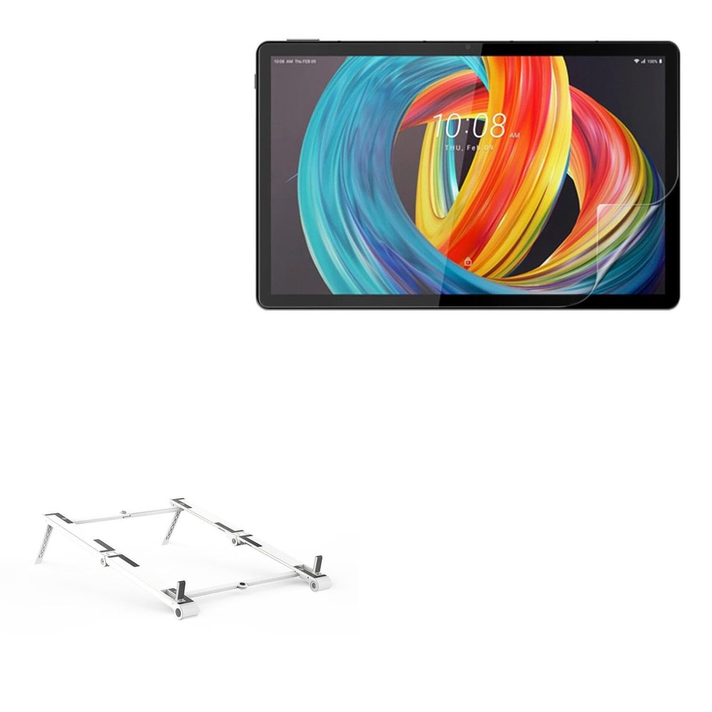 BoxWave Stand and Mount Compatible with HTC A102 - Pocket Aluminum Stand 3-in-1, Portable Multi Angle Viewing Riser - Metallic Silver