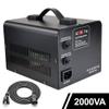 Yinleader 2000W Step Up/Down Transformer,Convert 110/120V to 220/240 Volt OR Convert 220V to 110V Voltage Converter with 2US&2 EU outlets [110V US Power Cord Included Only, No 220V Cord] view 2