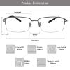 LAMBBAA Accessories Glasses Titanium Frame Glasses Classic Computer Flexible Anti Eyestrain For Men Women view 3