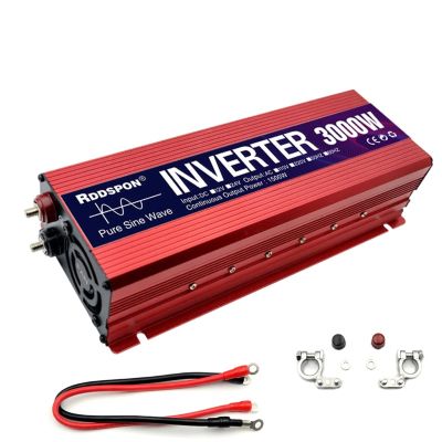 JZRYQJGJ Inverter Pure Sine Wave 3000W 2200W 1600W 1000W Portable Solar Power Inverter DC 12/24v to AC 220v Converter for Car (Color : 1000w, Size : 24V_220-230V 50HZ_Universal)
