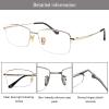 LAMBBAA Accessories Glasses Titanium Frame Glasses Classic Computer Flexible Anti Eyestrain For Men Women view 2