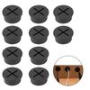 10 Pcs Black 1 Inch Desk Cable Hole Grommets, Flexible Silicone Cable Cord Wall Grommets for Wiring Wire Hole Cover for Desk Table Other Furnitures view 1