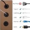10 Pcs Black 1 Inch Desk Cable Hole Grommets, Flexible Silicone Cable Cord Wall Grommets for Wiring Wire Hole Cover for Desk Table Other Furnitures view 2