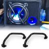 Tongze 8" Speaker Bar Grill: Matte Black Metal Car Audio Speaker Grill Cover, Subwoofer Grill Cover Protector view 1