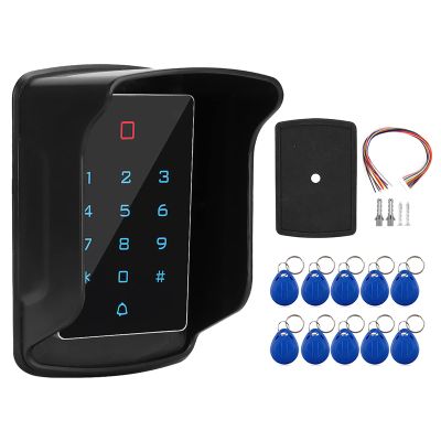 Astibym T12 Touch Keyboard Access Control Machine with Waterproof Cover and 10 Cards