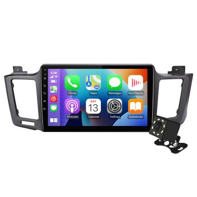 10.1 Inch IPS Touchscreen Android 12 Car Stereo for Toyota RAV4 2013-2018 with Wireless CarPlay & Android Auto 2+32GB Car Radio, Support GPS, WiFi, Bluetooth, FM Radio, Backup Camera, SWC, Dual USB