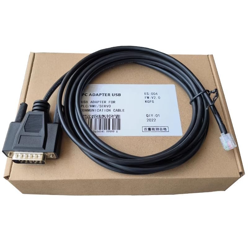 RS232 for SN-32DR-A2 EA7-S6C-RC PLC Communication Data Connection Cable Touch Panel Crystal Socket 8 Meters
