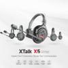 SYNCO Xtalk X5 5-Person Wireless Intercom Headset System 2.4G Wireless Headset with Microphone Built-in Battery 350M/1148ft Transmission 3.5mm Real-time Monitoring for Filmmaking Live Broadcasting view 2