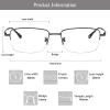 LAMBBAA Accessories Glasses Titanium Frame Glasses Classic Computer Flexible Anti Eyestrain For Men Women view 3