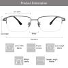 LAMBBAA Accessories Glasses Titanium Frame Glasses Classic Computer Flexible Anti Eyestrain For Men Women view 3