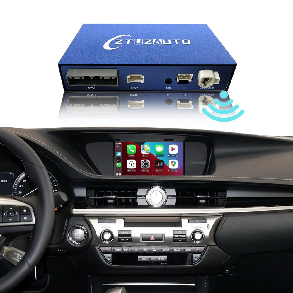 Android Auto Carplay Wireless Adapter for Lexus, Wireless Car Play Auto Retrofit Kit Compatible with Lexus Knob NX RX is ES GS RC CT LS LX LC UX GX 2014-2022 Year