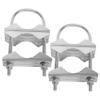Kqcibz Double Antenna Mast Clamp V-Jaw Bracket U Bolts Pipe Mounting Hardware 2 Sets for WiFi Antenna, TV Antenna, 500266195 view 1