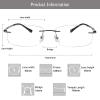 LAMBBAA Accessories Glasses Titanium Frame Glasses Classic Computer Flexible Anti Eyestrain For Men Women view 3