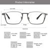 LAMBBAA Accessories Glasses Titanium Frame Glasses Classic Computer Flexible Anti Eyestrain For Men Women view 2
