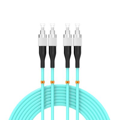 Buacoz FC/UPC-FC/UPC Fiber Patch Cable OM3 5Meter/17ft 10GB Multimode Jumper Duplex 50/125m Fiber Optic Cord