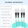 Buacoz FC/UPC-FC/UPC Fiber Patch Cable OM3 5Meter/17ft 10GB Multimode Jumper Duplex 50/125m Fiber Optic Cord view 2