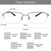 LAMBBAA Accessories Glasses Titanium Frame Glasses Classic Computer Flexible Anti Eyestrain For Men Women view 3
