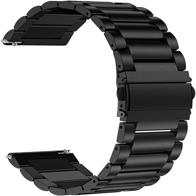 18 mm Bracelets Compatible with Garmin Forerunner 255S/255S Music Bracelet Stainless Steel Replacement Strap Metal Watch Strap Business Bands for Men Women
