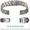 18 mm Bracelets Compatible with Garmin Forerunner 265S Bracelet Stainless Steel Replacement Strap Metal Watch Strap Business Bands for Men Women view 4