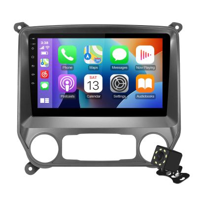10.1 Inch IPS Touchscreen Android 12 Car Stereo for Chevrolet Silverado/GMC Sierra 2014-2018 with Wireless CarPlay & Android Auto 2+32GB Car Radio, Support GPS, WiFi, Bluetooth, FM, Backup Camera,