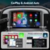 10.1 Inch IPS Touchscreen Android 12 Car Stereo for Chevrolet Silverado/GMC Sierra 2014-2018 with Wireless CarPlay & Android Auto 2+32GB Car Radio, Support GPS, WiFi, Bluetooth, FM, Backup Camera, view 3